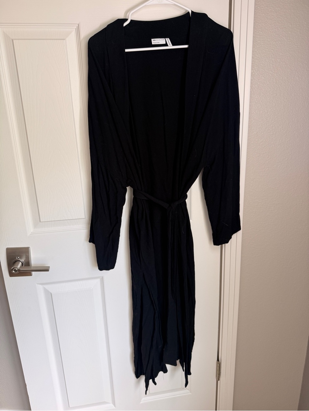 ASOS Black Women's swim cover up with Belt